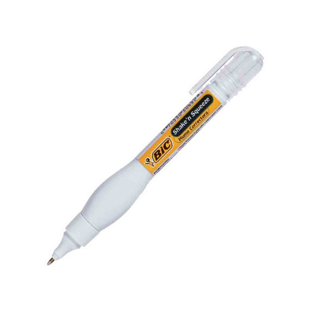 [20912021] CORRECTOR TIPO BOLIGRAFO SHAKE & SQUEEZE 8ML BLANCO | BIC