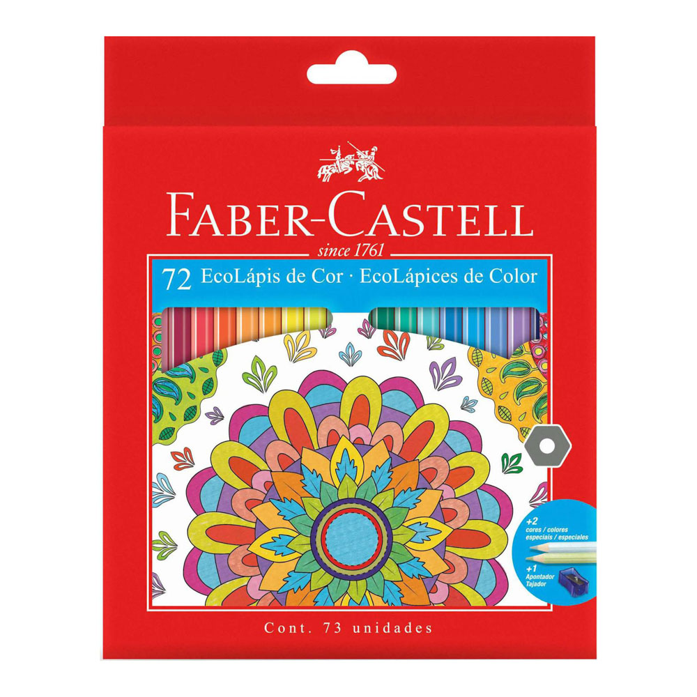 [17453] CRAYONES DE MADERA 120172G X72 COLORES HEXAGONALES | FABER CASTELL