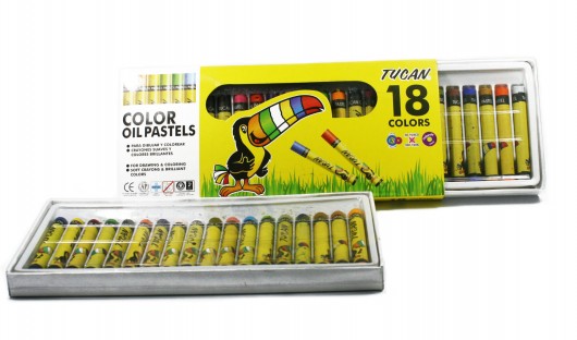 [70394] CRAYONES PASTEL GRASO 18 COLORES | TUCAN