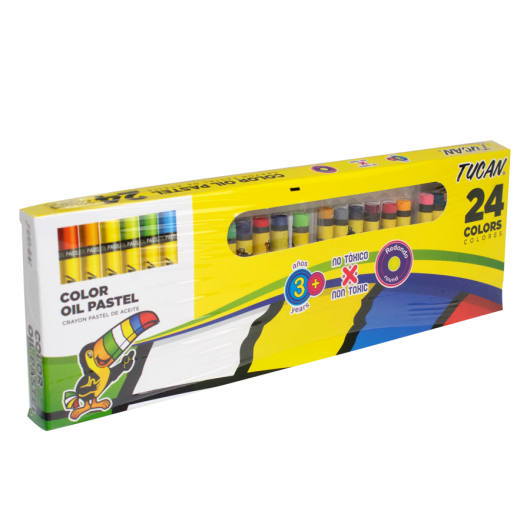 [70397] CRAYONES PASTEL GRASO 24 COLORES | TUCAN