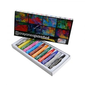 [10101] CRAYONES PASTEL GRASO 812 12 COLORES | FAST