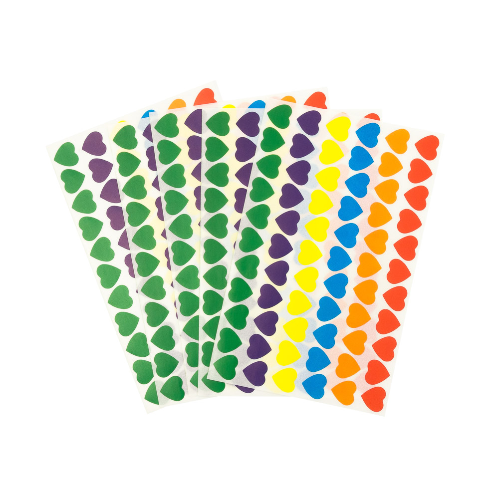 [13608] ETIQUETAS CORAZONES X6HOJAS | FAST