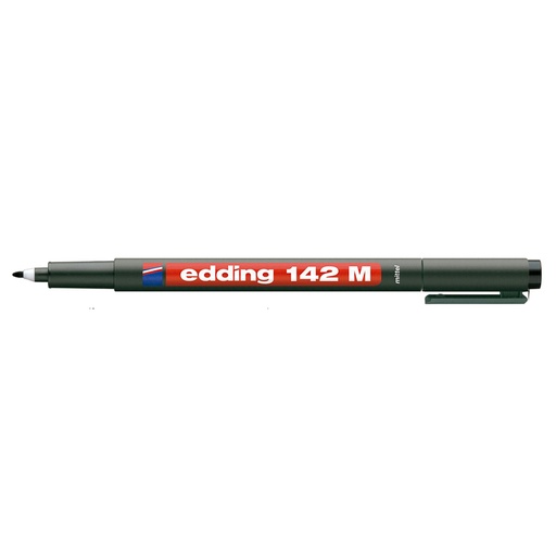 [07221-NEGRO] MARCADOR PERMANENTE PARA ACETATO 142-M PUNTA MEDIANA | EDDING