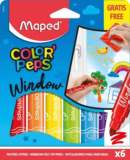 [20708064] MARCADORES PARA VENTANAS X6 COLORES 844820 | MAPED