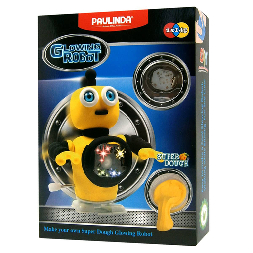 MASA MOLDEABLE NEON ROBOT AMARILLO | PAULINDA