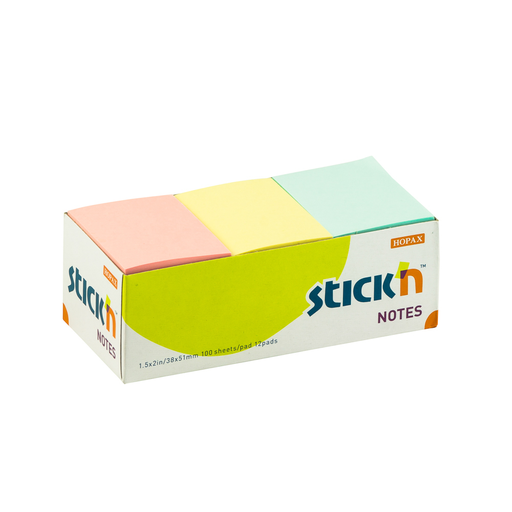 [06901] NOTAS ADHESIVAS 21004 1.5X2" PASTEL | STICK'N