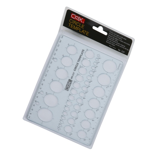 [05808] PLANTILLA PLASTICA C-67 CIRCULOS | COX