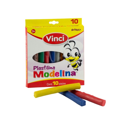 [07735] PLASTICINA MODELINA 10 C0LORES | VINCI