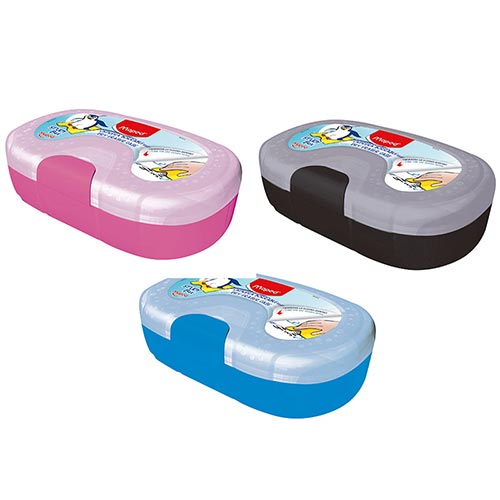 [20302008] PORTA-LAPICES PLASTICO STUDY BOX CON TAPA BORRABLE | MAPED