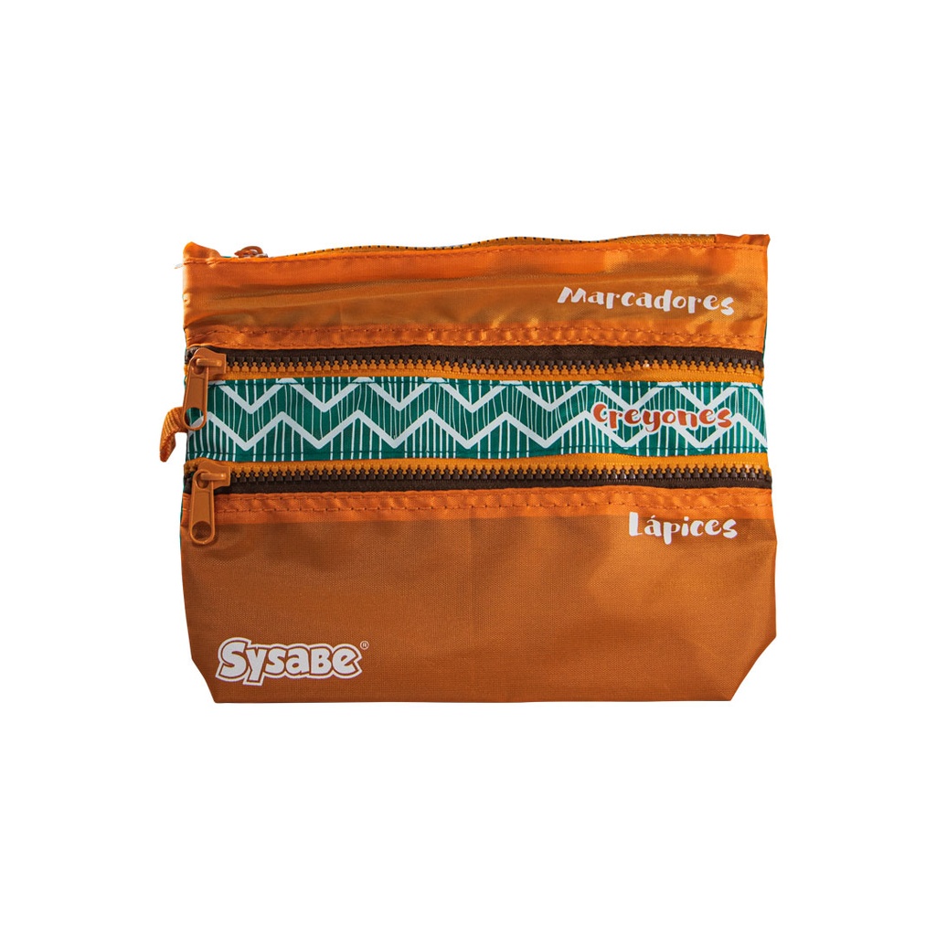 [72354] PORTA-LAPICES TRIPLE CIERRE COLORES SURTIDOS | SYSABE