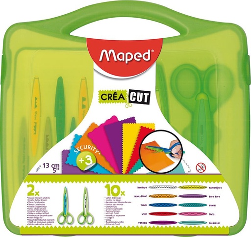 [20228009] SET DE TIJERAS CREATIVAS 2 MONTURAS/10 DISEÑOS 601010 | MAPED