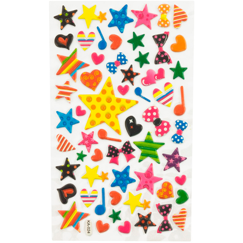 STICKERS/CALCOMANIAS SURTIDAS HOJA DISEÑO: ESTRELLAS SPONGE | FAST