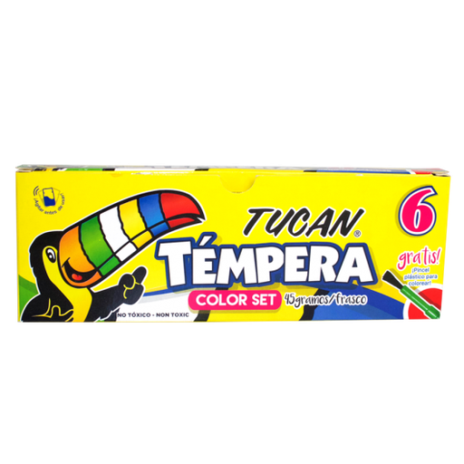 [TUCAN6TEMPERAS] TEMPERA CLASICA 6 COLORES | TUCAN