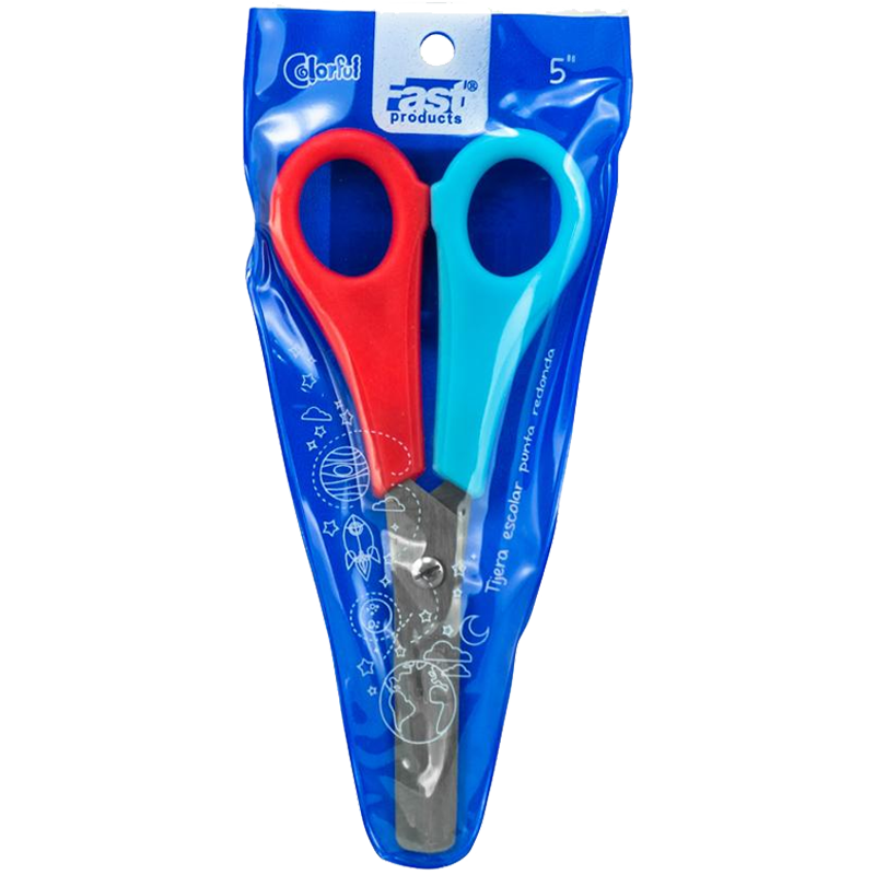[13736] TIJERA ESCOLAR 5" COLORFUL | FAST