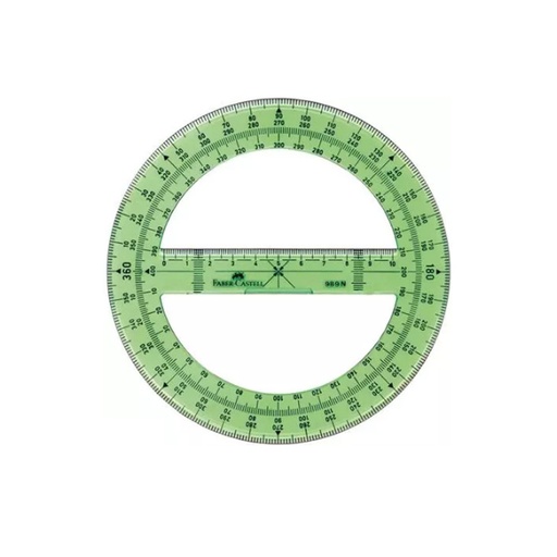 [11842] TRANSPORTADOR PROFESIONAL 360 GRANDE 20CMS | ARTESCO