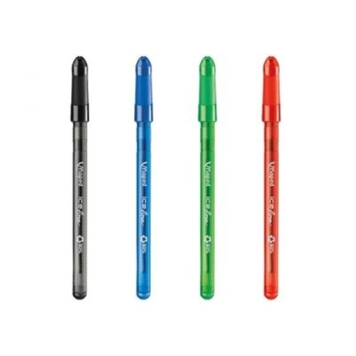 BOLIGRAFO TRIANGULAR BALL PEN ICE ESSENTIALS 1.00MM | MAPED