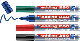 MARCADOR PARA PIZARRA 250 REDONDO RECARGABLE CUERPO METAL | EDDING